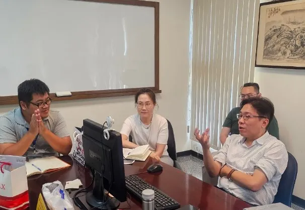 拜訪聚和國際股份有限公司農科部，本校醫科系廖健森主任分享「藻藍素絆創凝膠技術應用」